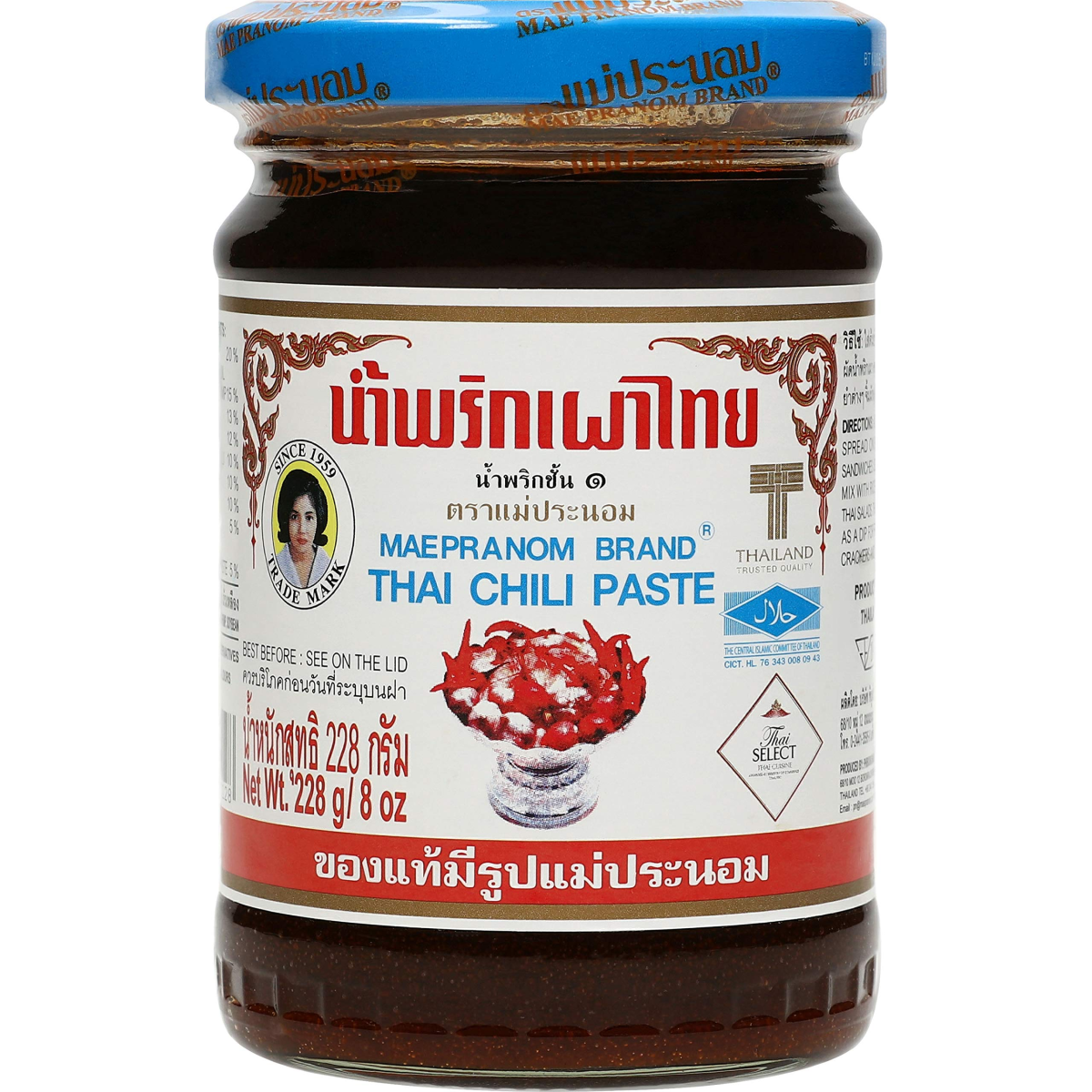 Mae Pranom Thai Chili Paste 8oz.228g